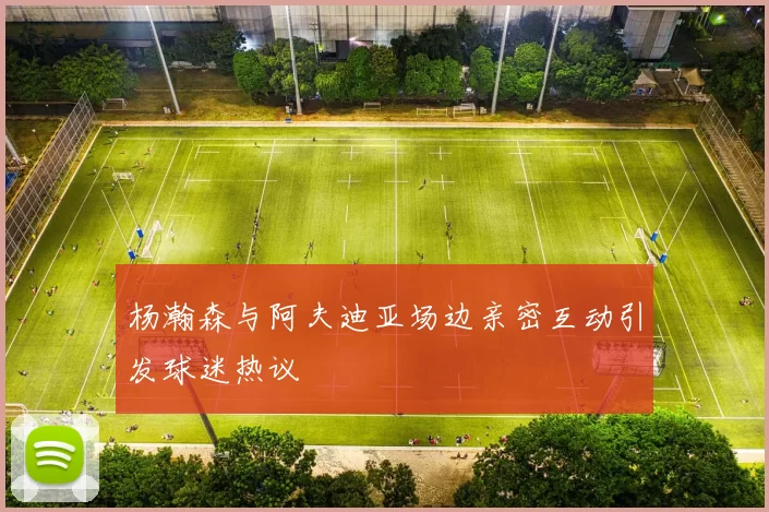 杨瀚森与阿夫迪亚场边亲密互动引发球迷热议